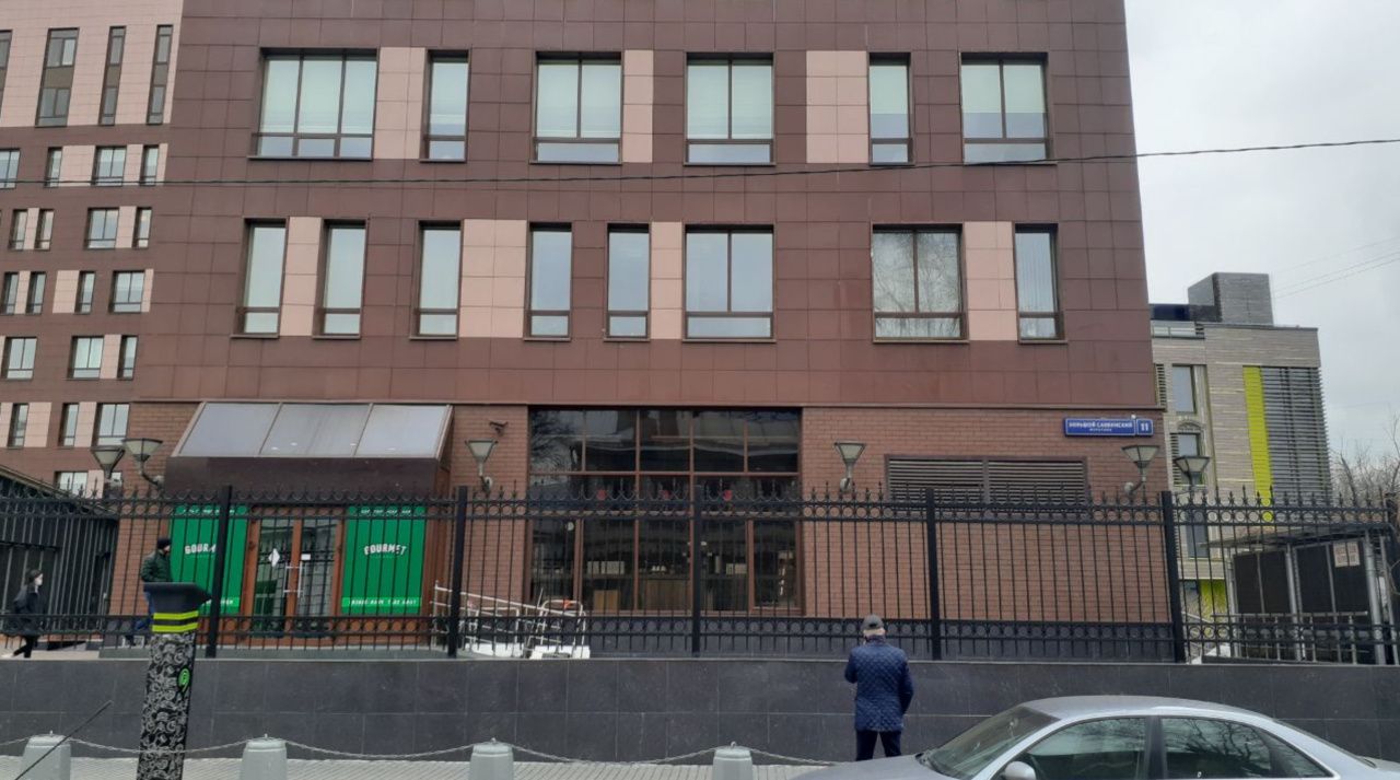 фасад дома, здание по адресу г Москва, Большой Саввинский пер, д 11